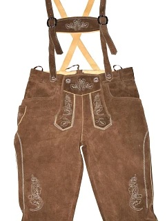 Leather Trousers Pánské kožené kalhoty, dlouhé dark brown model 22514563