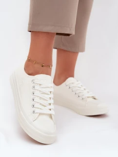 Zateplené Nízké Tenisky Dámské Big Star OO274927 Bílé