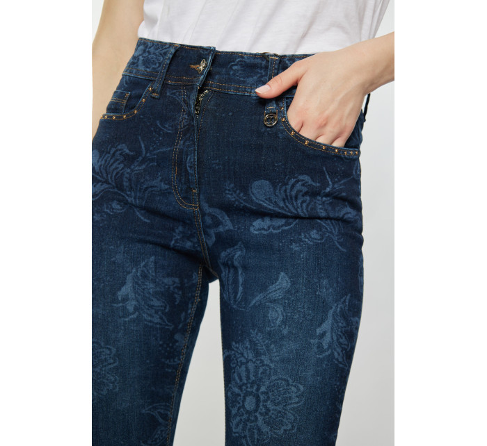 Monnari Jeans Vzorované džíny Navy Blue