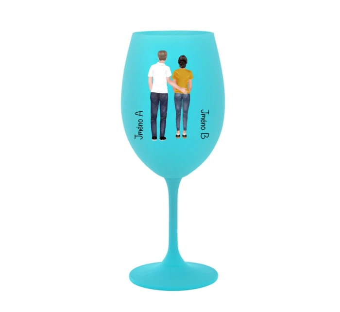 Personalizovaná sklenice s párem 