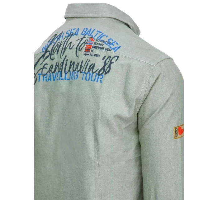 Pánská mintová košile FashionStreet DX2280 Pánská mintová košile FashionStreet DX2280