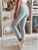 Dámské úzké džínové kalhoty s páskem DIEGONO modré FashionStreet UY2424