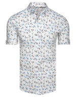 FashionStreet pánská bílá košile s krátkým rukávem KX1040