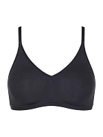 Dámská podprsenka GO Daily Cotton Soft bra - BLACK - černá 0004 - SLOGGI