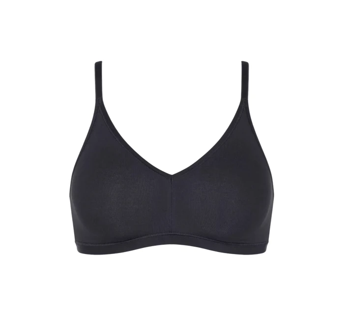 Dámská podprsenka GO Daily Cotton Soft bra - BLACK - černá 0004 - SLOGGI