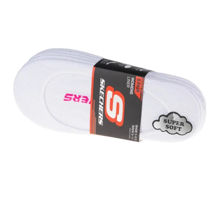 Skechers 5ks dámských nefroté ponožek S110703-WHT White 36-40 Skechers 5ks dámských nefroté ponožek S110703-WHT White 36-40