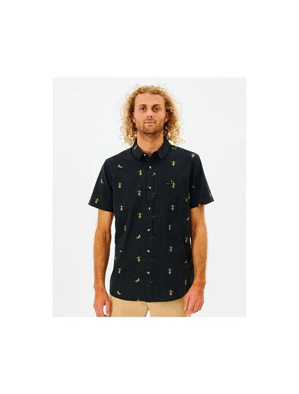 Tričko RIP CURL Hula Breach S/S, černé Tričko RIP CURL Hula Breach S/S, černé
