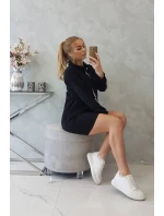 Šaty s kravatou černé Šaty s kravatou černé