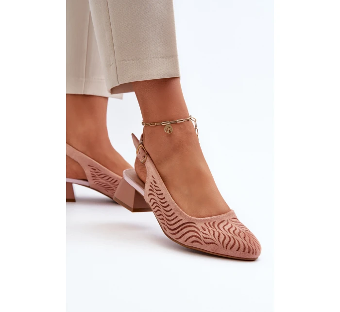 Lodičky Na Podpatku Růžové model 21655296 - Boto
