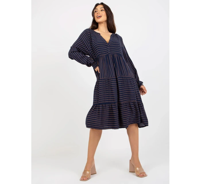 Šaty D73771M30361A2 tmavě modré Šaty D73771M30361A2 tmavě modré