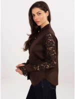 Koszula MI KS model 21776261 ciemny brązowy - FPrice Koszula MI KS model 21776261 ciemny brązowy - FPrice