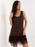 Sukienka MI SK model 21787990 ciemny brązowy - FPrice