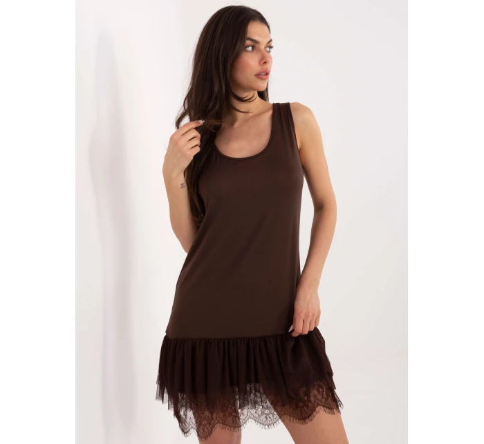 Sukienka MI SK model 21787990 ciemny brązowy - FPrice