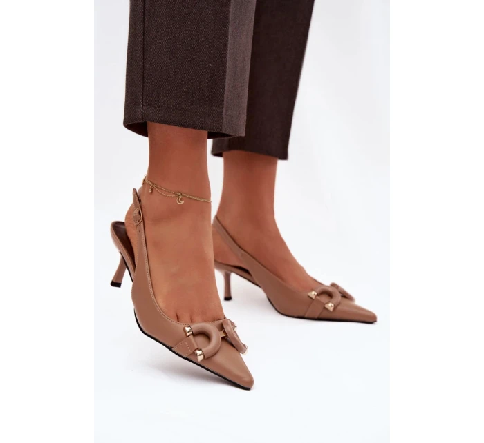 Sandály na podpatku  model 224500 Step in style