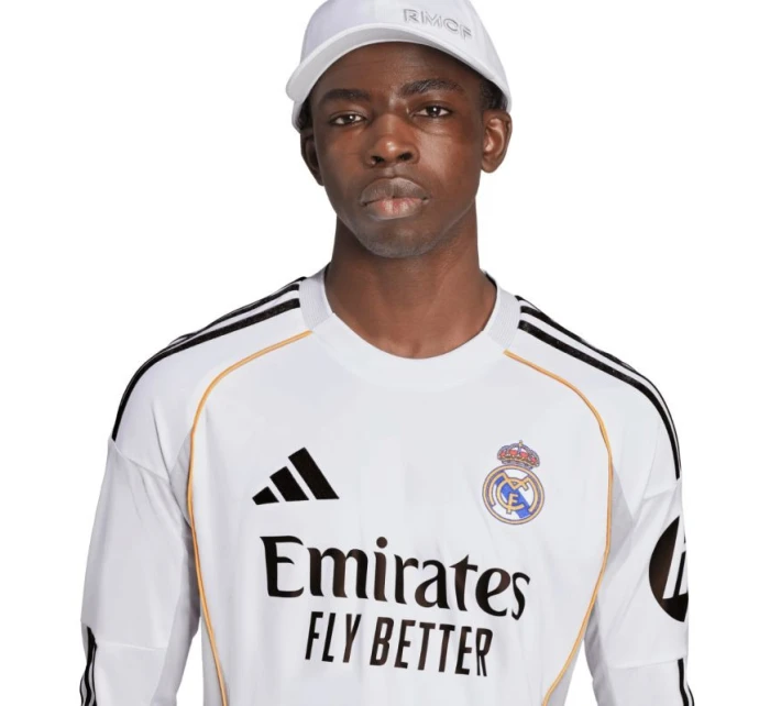 Pánské tričko adidas Real Madrid 25/26 Home s dlouhým rukávem bílé JN8884 pánské