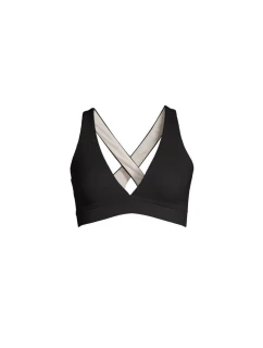 CASALL Bikiny s výstřihem do V a překříženými zády Black