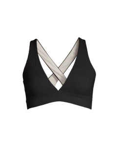 CASALL Bikiny s výstřihem do V a překříženými zády Black