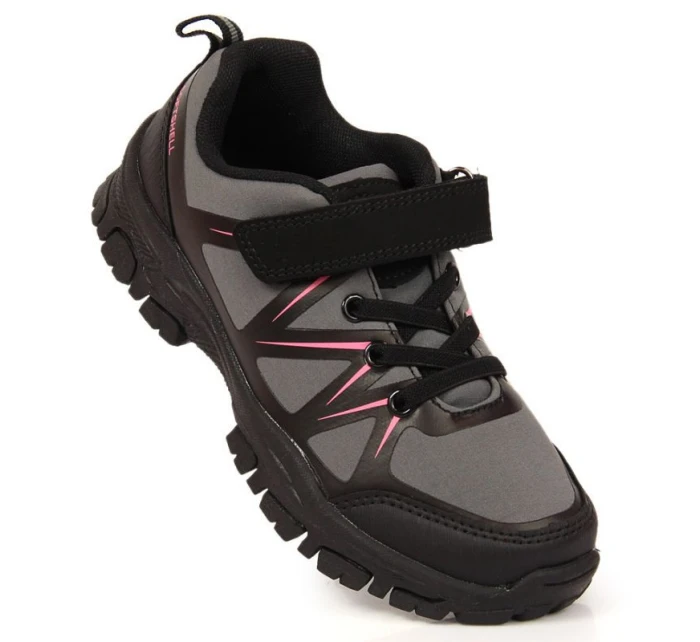 American Club Jr AM902A šedé trekové boty na suchý zip