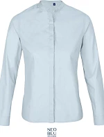 NEOBLU Bart Women Popelínová halenka s dlouhým rukávem 24.3787 soft blue