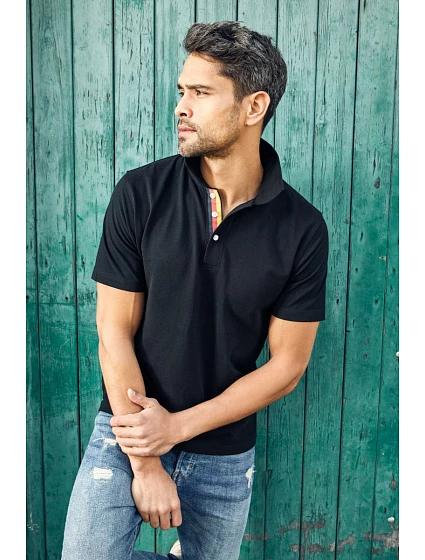 Pánské piqué polo "Superior" 40. orange model 22418955 - Promodoro Pánské piqué polo "Superior" 40. orange model 22418955 - Promodoro