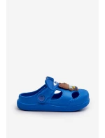 Dětské pěnové žabky s ozdobou modré Opleja Dětské pěnové žabky s ozdobou modré Opleja