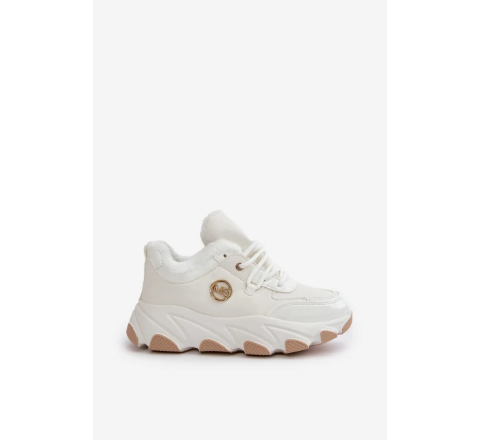 Dámské Sportovní Boty Na Šněrování Zateplené Na Platformě Bílé Verioras Dámské Sportovní Boty Na Šněrování Zateplené Na Platformě Bílé Verioras