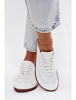 Kožené dámské tenisky Barefoot Zazoo N1243 Bílé