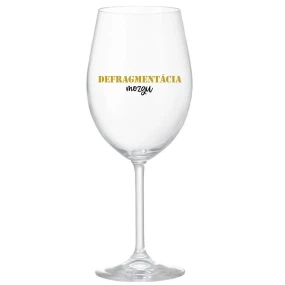 DEFRAGMENTÁCIA MOZGU - priehľadný pohár na víno 350 ml DEFRAGMENTÁCIA MOZGU - priehľadný pohár na víno 350 ml