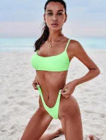 Svůdné dvoudílné plavky Mexico Beach zelená - Obsessive