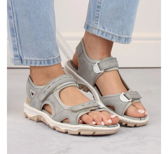 Pohodlné sandály W model 20971957 grey - Rieker