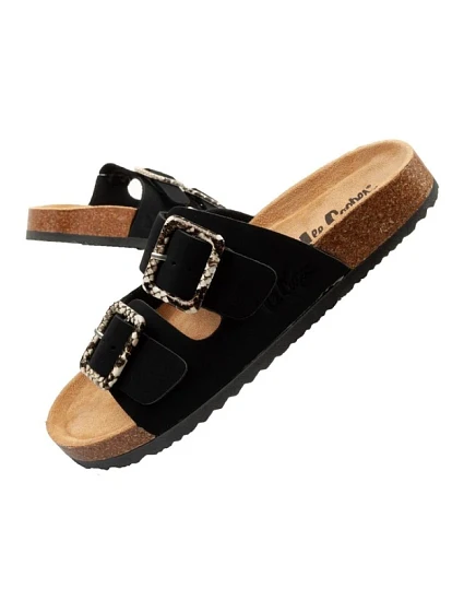 Lee Cooper dámské šněrovací boty slip-on žabky černé semišové pohodlné lehké dámské
