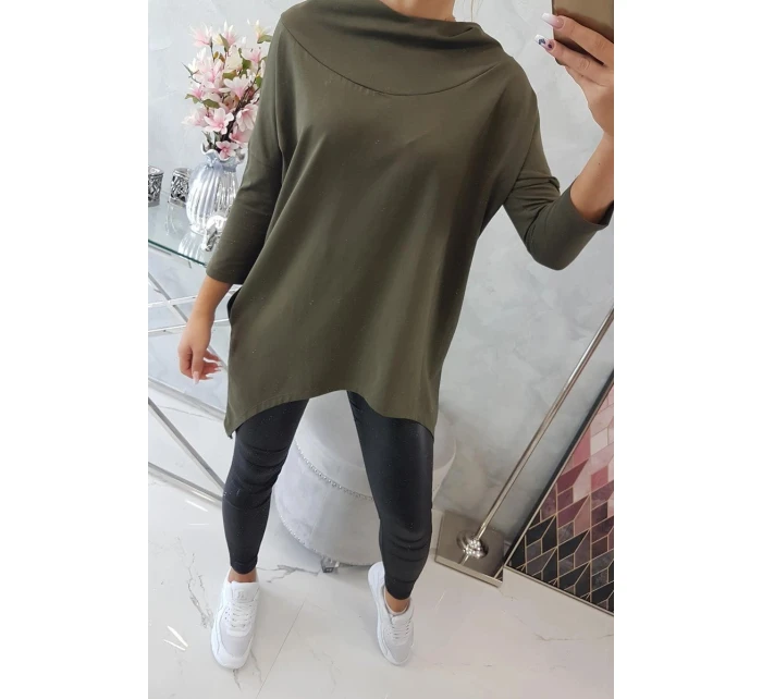 Halenka s model 21755694 potiskem khaki - K-Fashion Halenka s model 21755694 potiskem khaki - K-Fashion