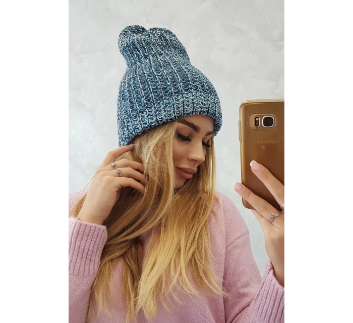 Dámská čepice Delia K260 modrá Dámská čepice Delia K260 modrá