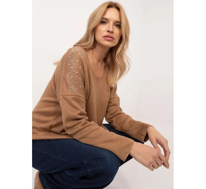 Sweter DHJ SW model 20609069 camelowy - FPrice