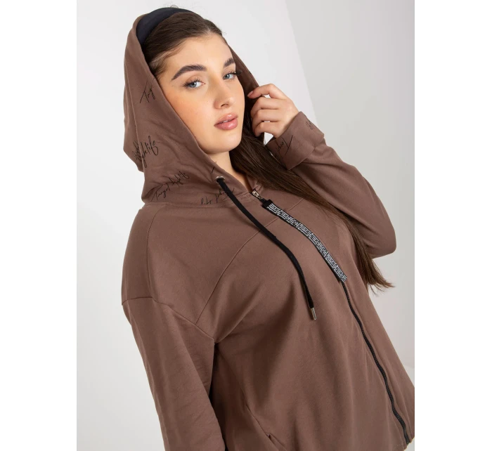 Mikina RV BL 8266.34P hnědá