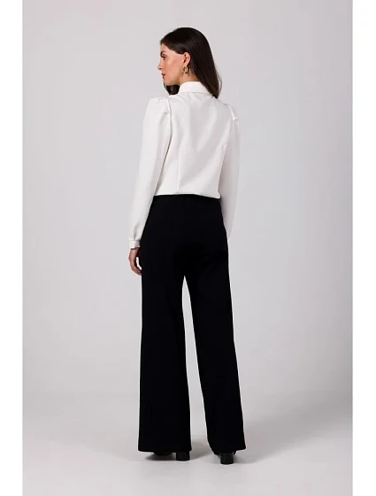 model 18914936 Kalhoty s předním prošíváním černé - BeWear