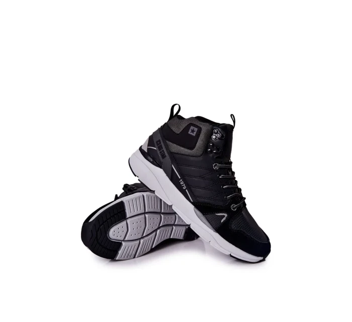 High Men's Sport Boots Big Star II174223 Black High Men's Sport Boots Big Star II174223 Black