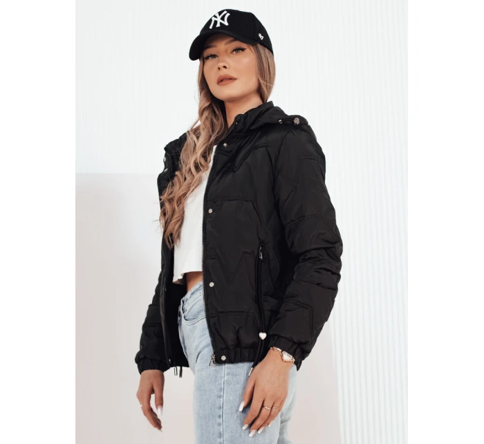 Dámská přechodná prošívaná bunda ZERNI černá FashionStreet TY4175