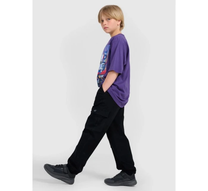 Chlapecké tričko oversize s potiskem 4F 4FJRAW25TTSHM3061-51S Chlapecké tričko oversize s potiskem 4F 4FJRAW25TTSHM3061-51S