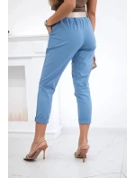 Kalhoty Puntor s páskem džínovina Kalhoty Puntor s páskem džínovina