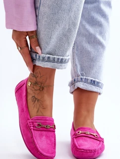 Dámské klasické semišové mokasíny růžové model 21625465 - Boto