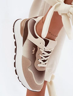 Dámské tenisky na platformě Hnědé Lelmira