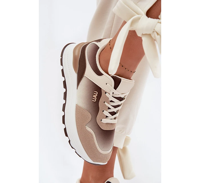 Dámské tenisky na platformě Hnědé model 22099924 - Boto Dámské tenisky na platformě Hnědé model 22099924 - Boto