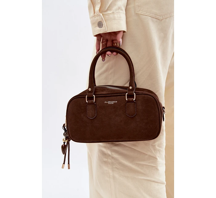 Malá Eko semišová kabelka typu kufřík Annelle