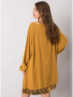 Šaty DHJ SK 21451.50 tmavě žlutá