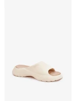 Dámské pěnové pantofle Big Star – béžové Dámské pěnové pantofle Big Star – béžové