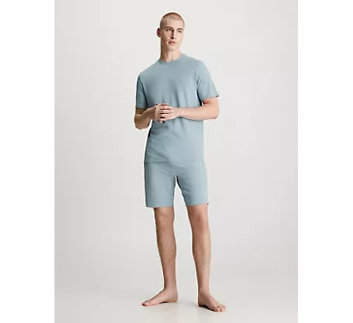 Spodní prádlo Pánské pyžamo S/S SHORT SET 000NM2428ECYA - Calvin Klein