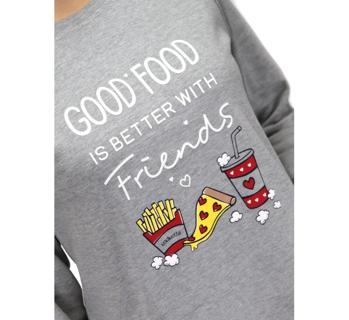 Dámské pyžamo FA6881PB šedá - Noidinotte