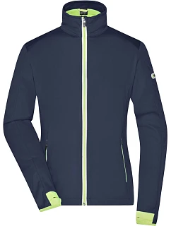 Daiber JN 1125 Dámská 3-vrstvá sportovní softshellbunda 02.1125 navy/bright yellow