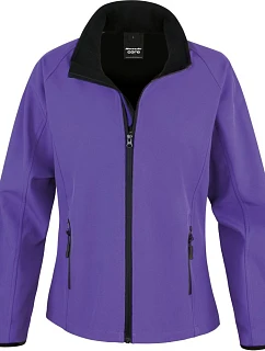 Result R 231F Dámská 2-vrstvá softshell bunda "Printable" 30.231F purple/black